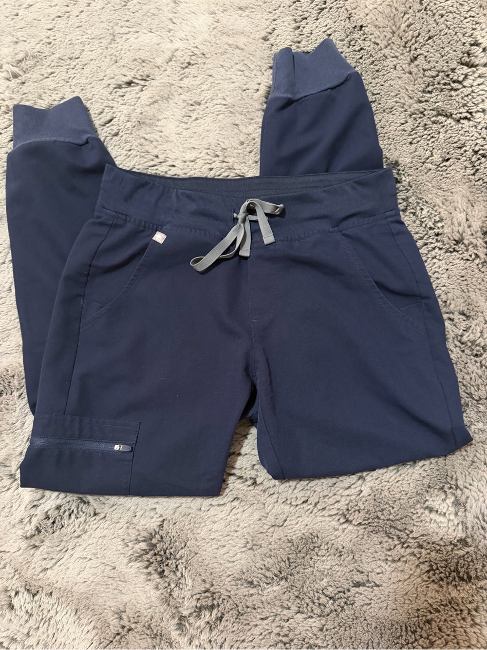 FIGS Women Navy Blue Jogger Scrub Pants